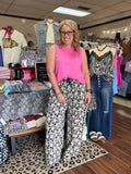Floral Drawstring Wide Pants