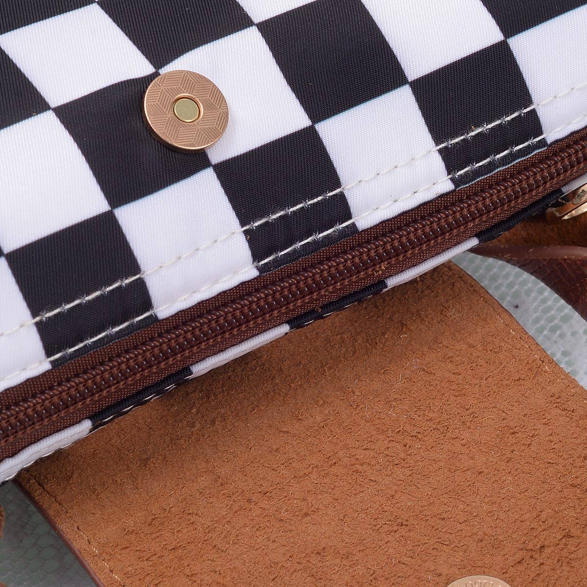 Claire Print Nylon Mini Crossbody Bag