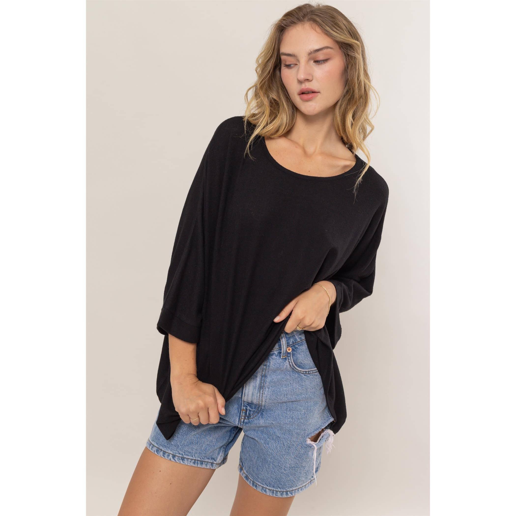 Dolman 3/4 Sleeve Top