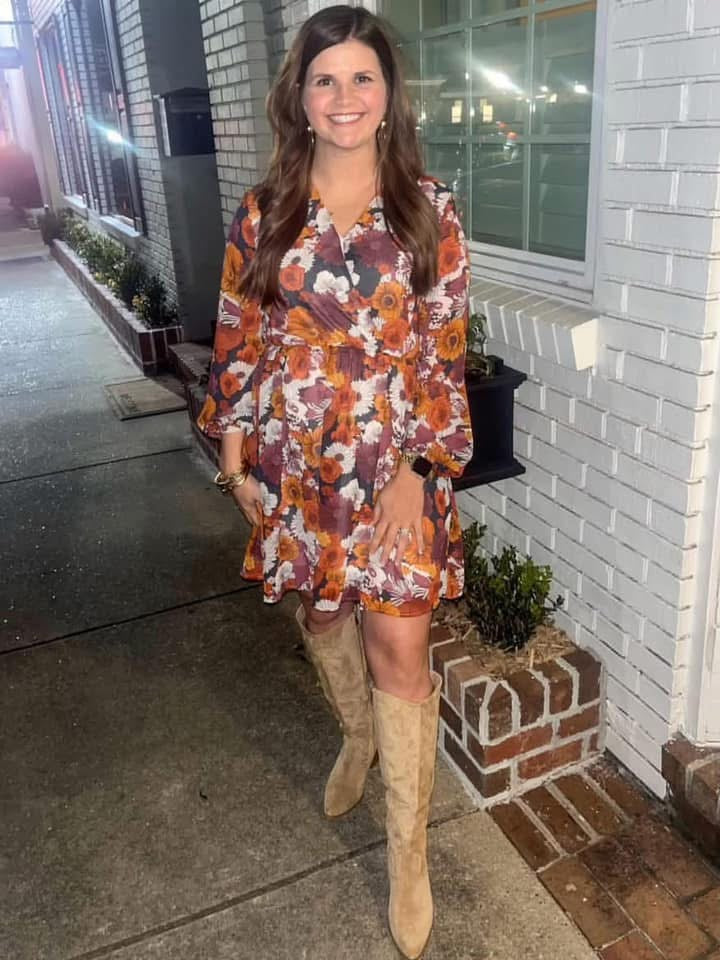 Autumn Floral Dress