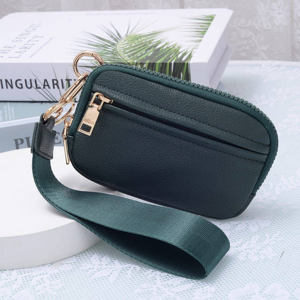 Zip Wallet With ID Window Wristlet