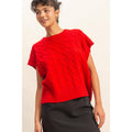 Sleeveless Oversized Cable Knit Sweater Vest