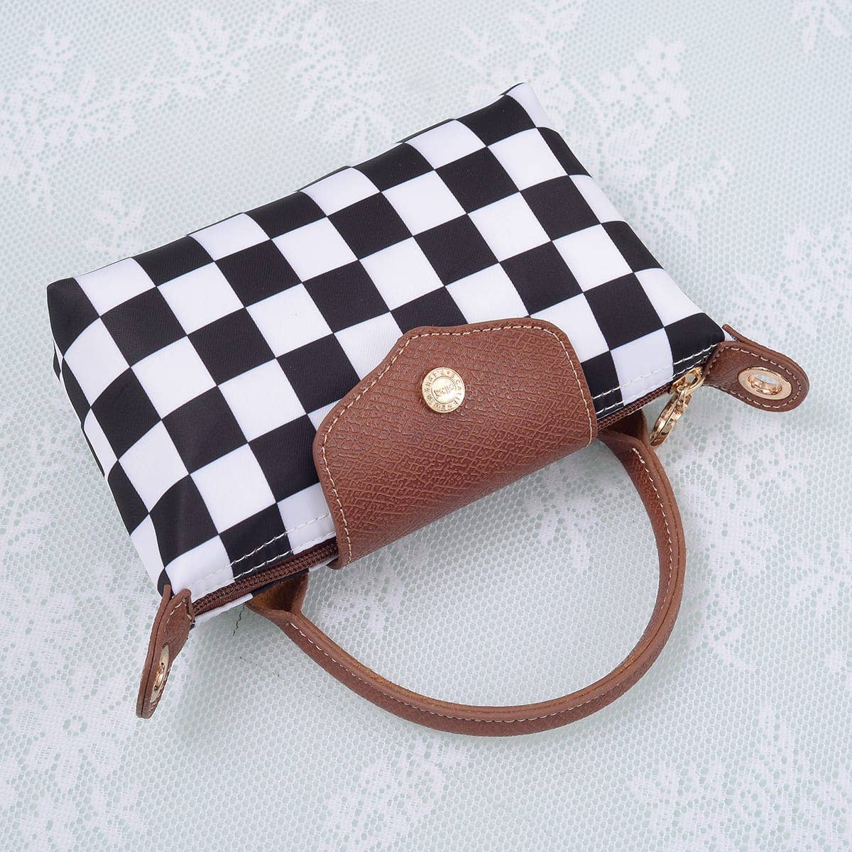 Claire Print Nylon Mini Crossbody Bag