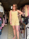 Yellow Stripe Romper
