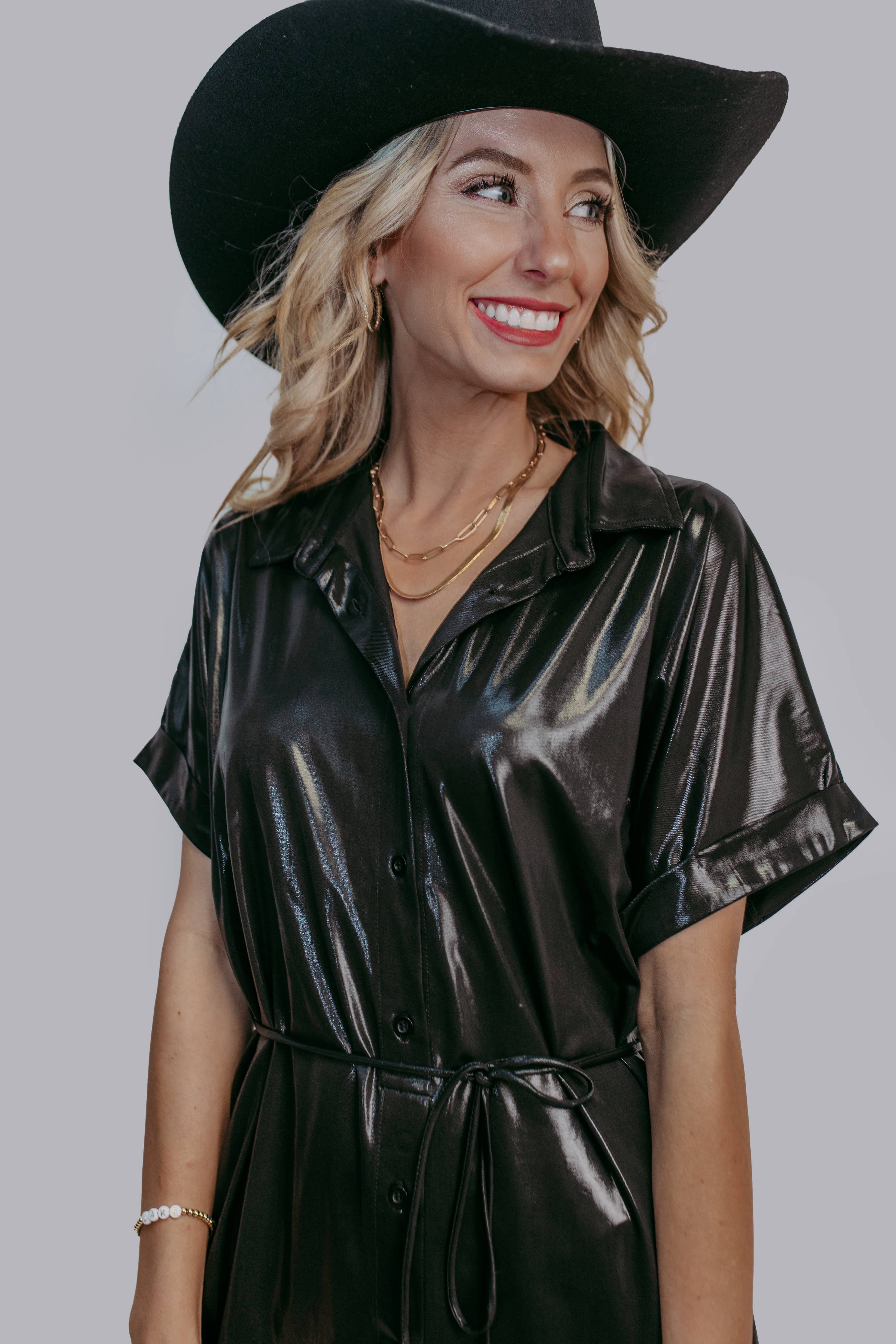 Howdy Shirt Romper Dress