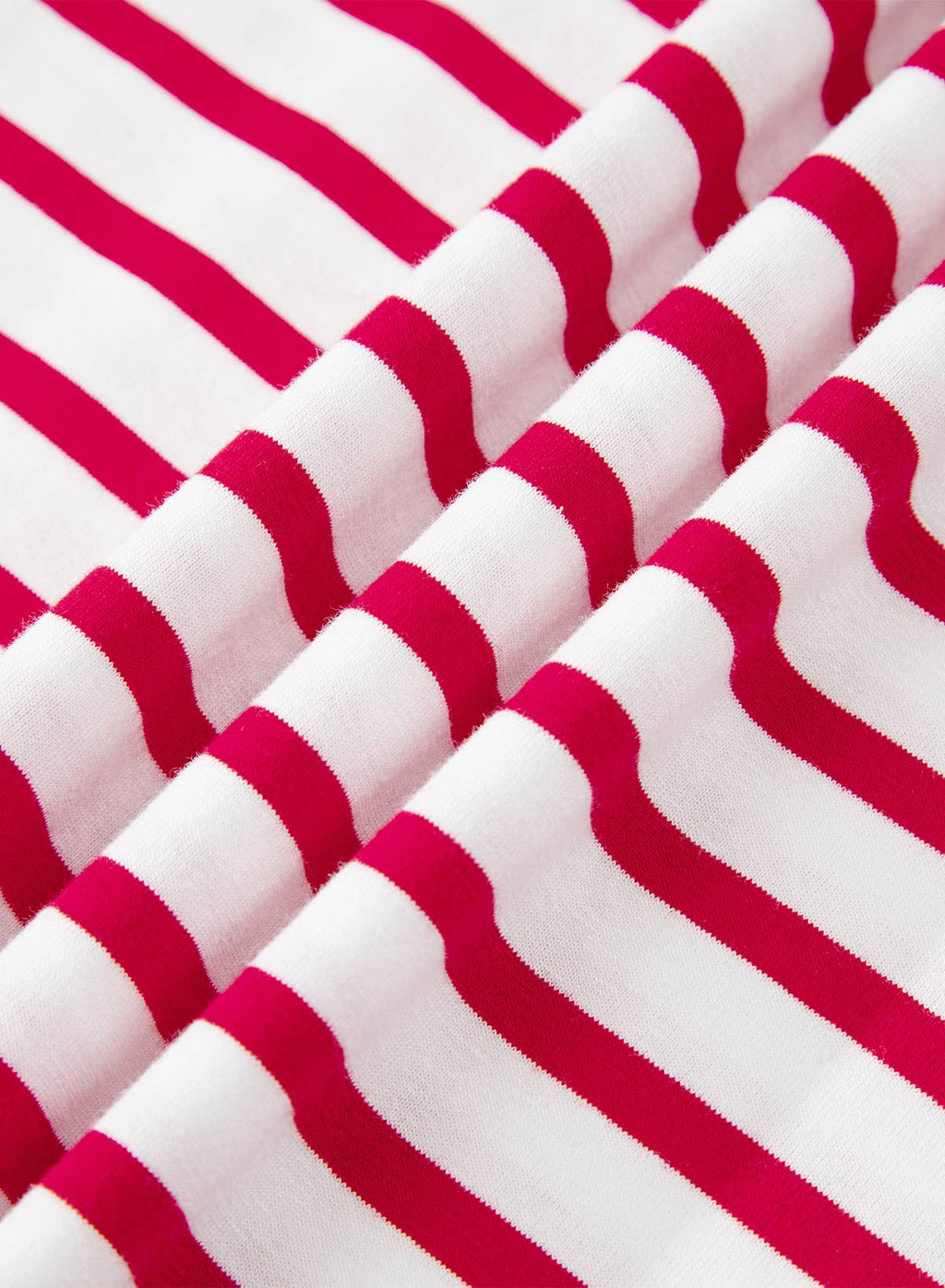 Stripe Scalloped Trim Top