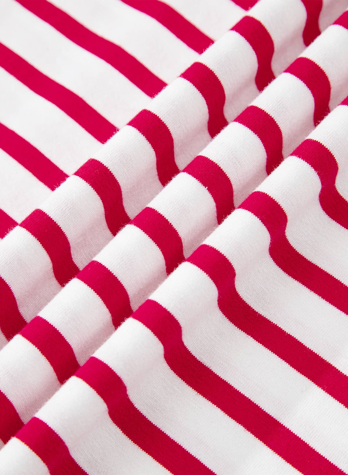 Stripe Scalloped Trim Top