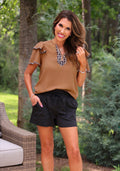 Black Paperbag shorts