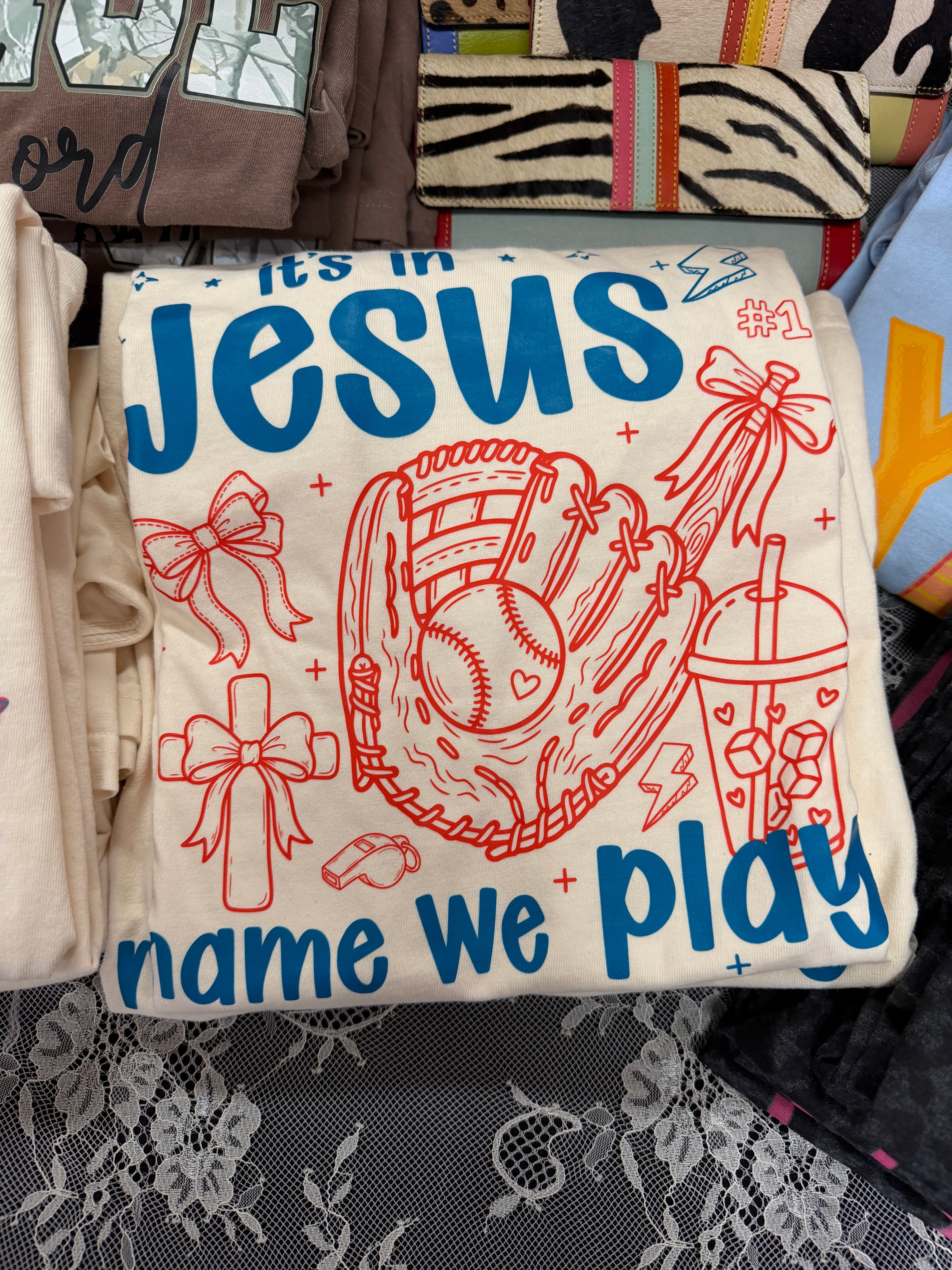 Jesus Name We Play Tee