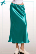 Silhouette Satin Skirt Midi