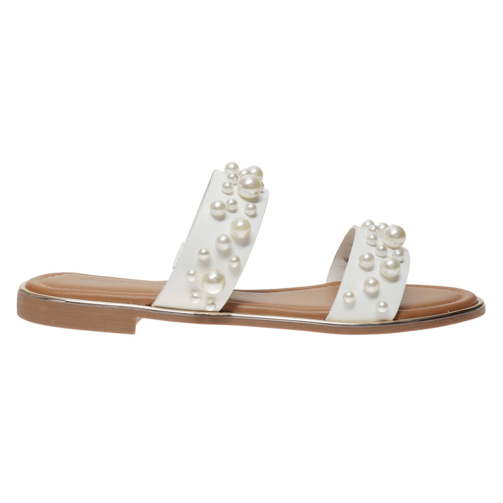 Pearl Studded White Sandal