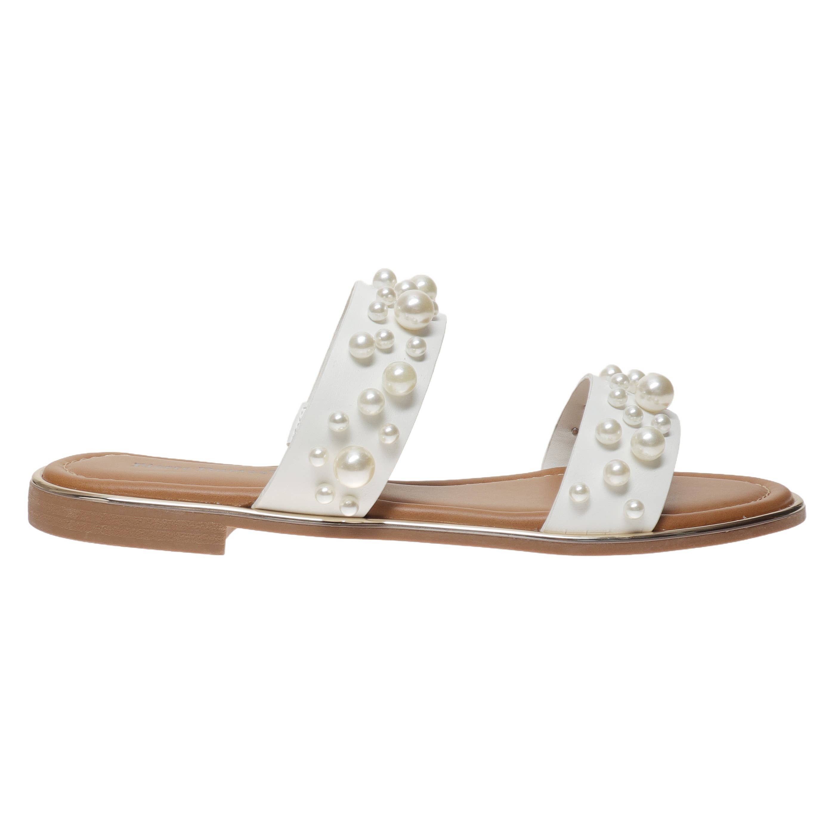 Pearl Studded White Sandal