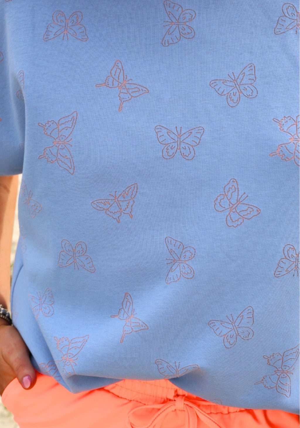 Millie Burn Out Butterfly Top