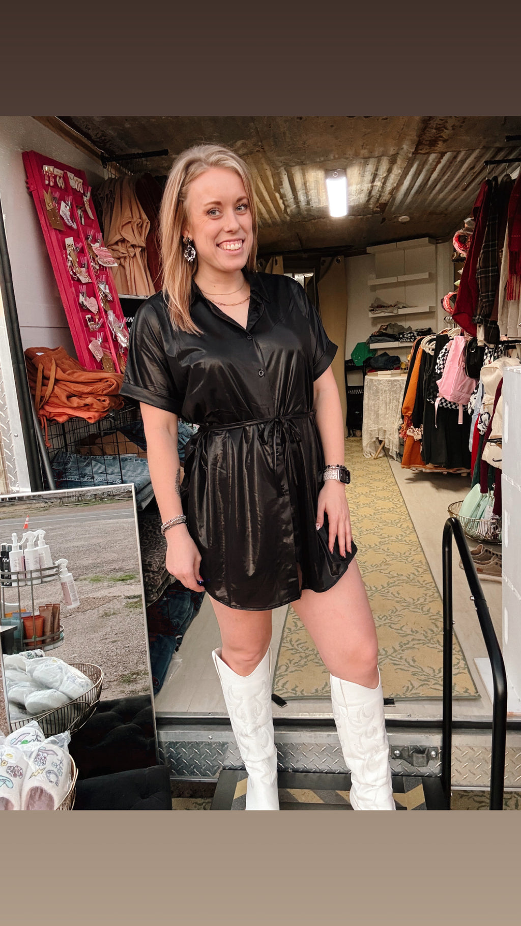 Howdy Shirt Romper Dress