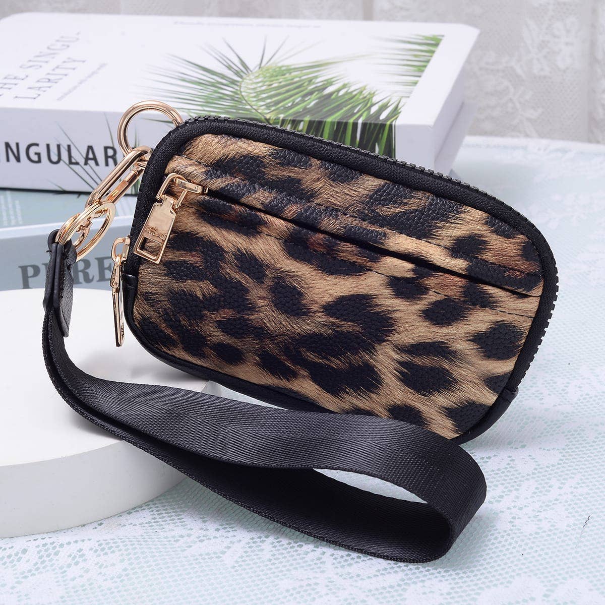 Zip Wallet With ID Window Wristlet