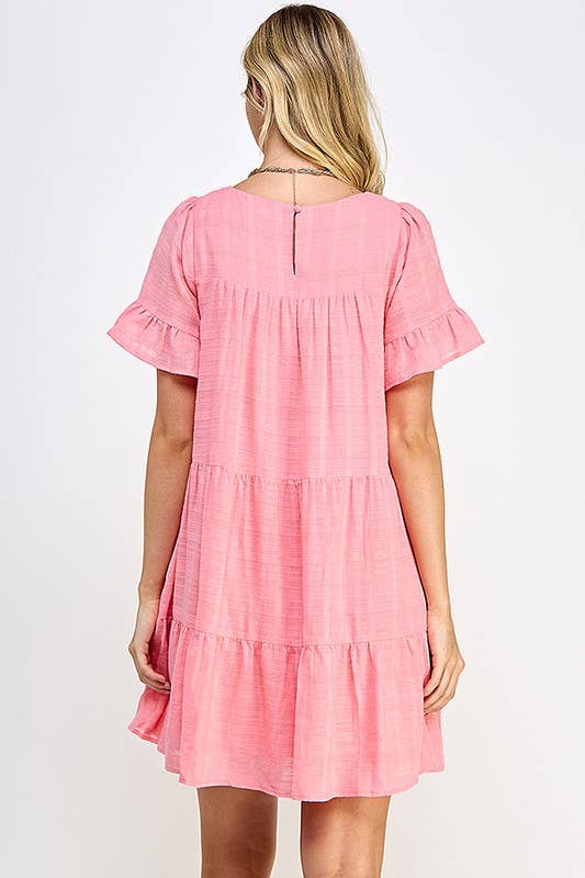 Pink Tiered Dress