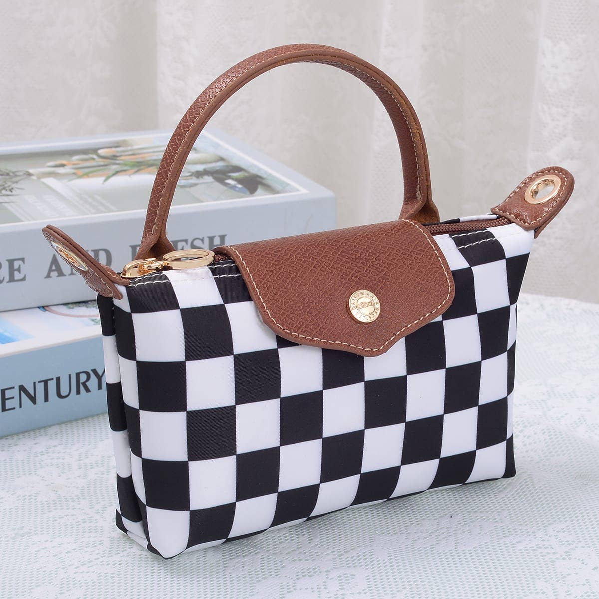 Claire Print Nylon Mini Crossbody Bag