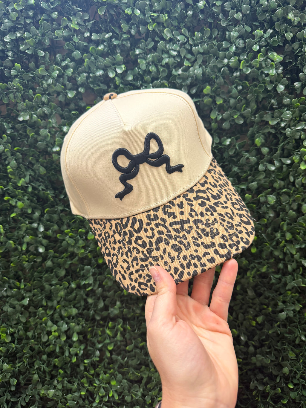 Leopard Bow Hat
