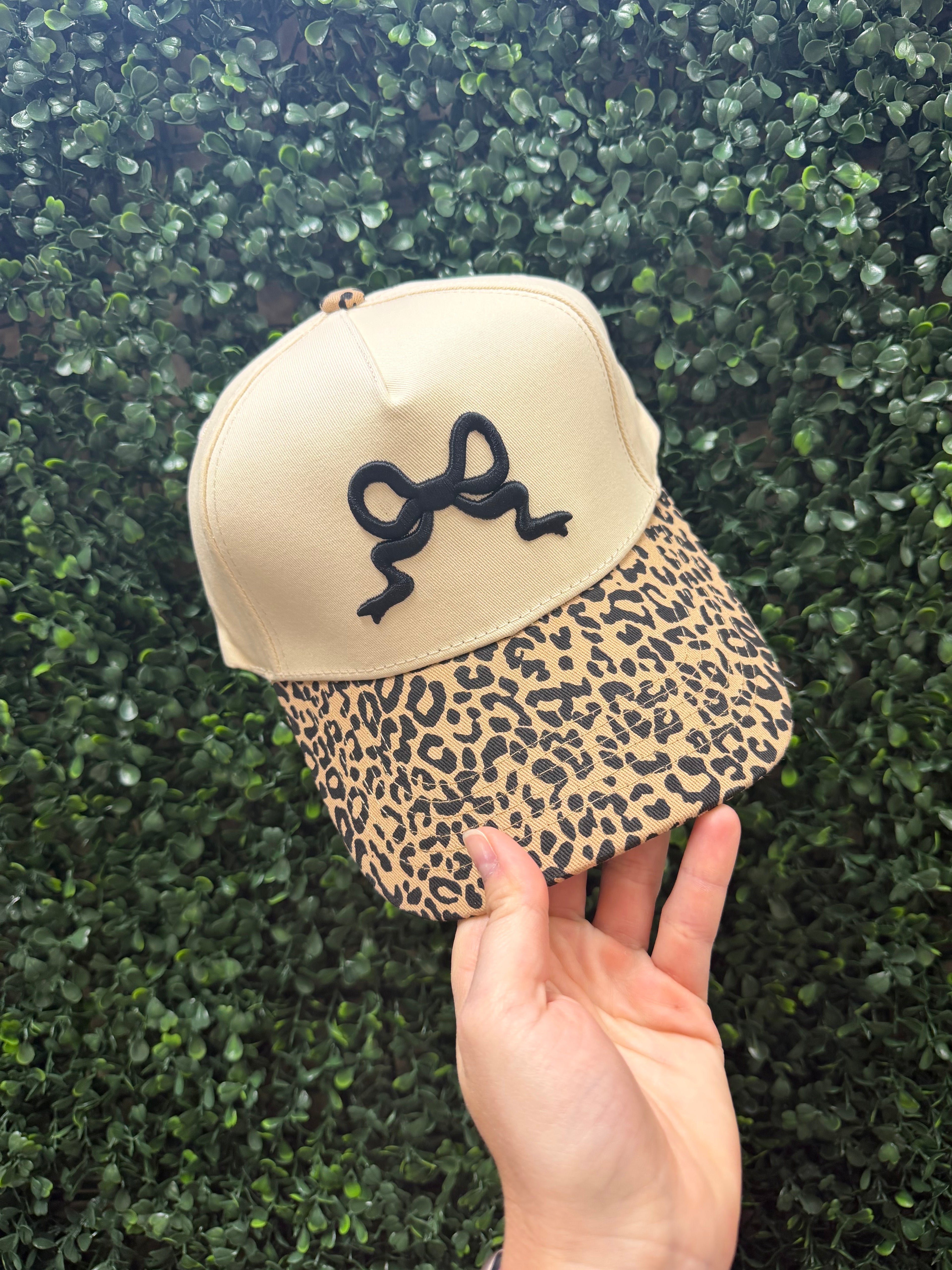 Leopard Bow Hat