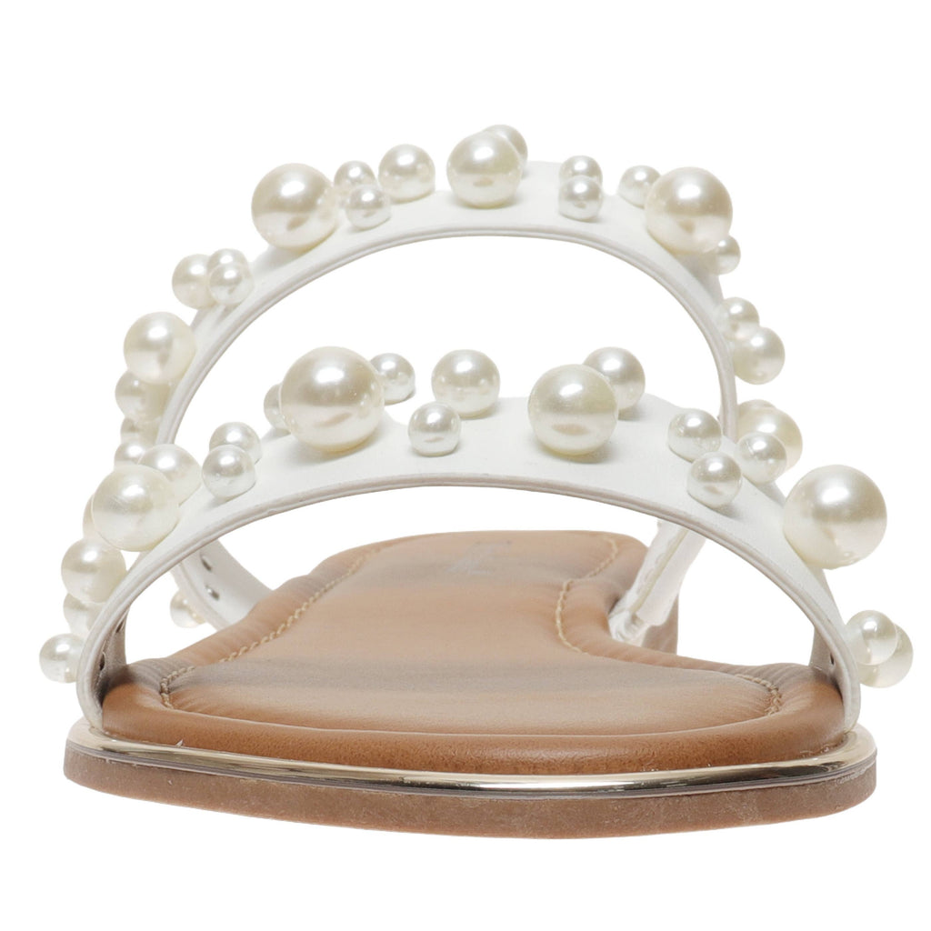 Pearl Studded White Sandal