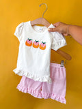 Embroidered Pumpkin Set