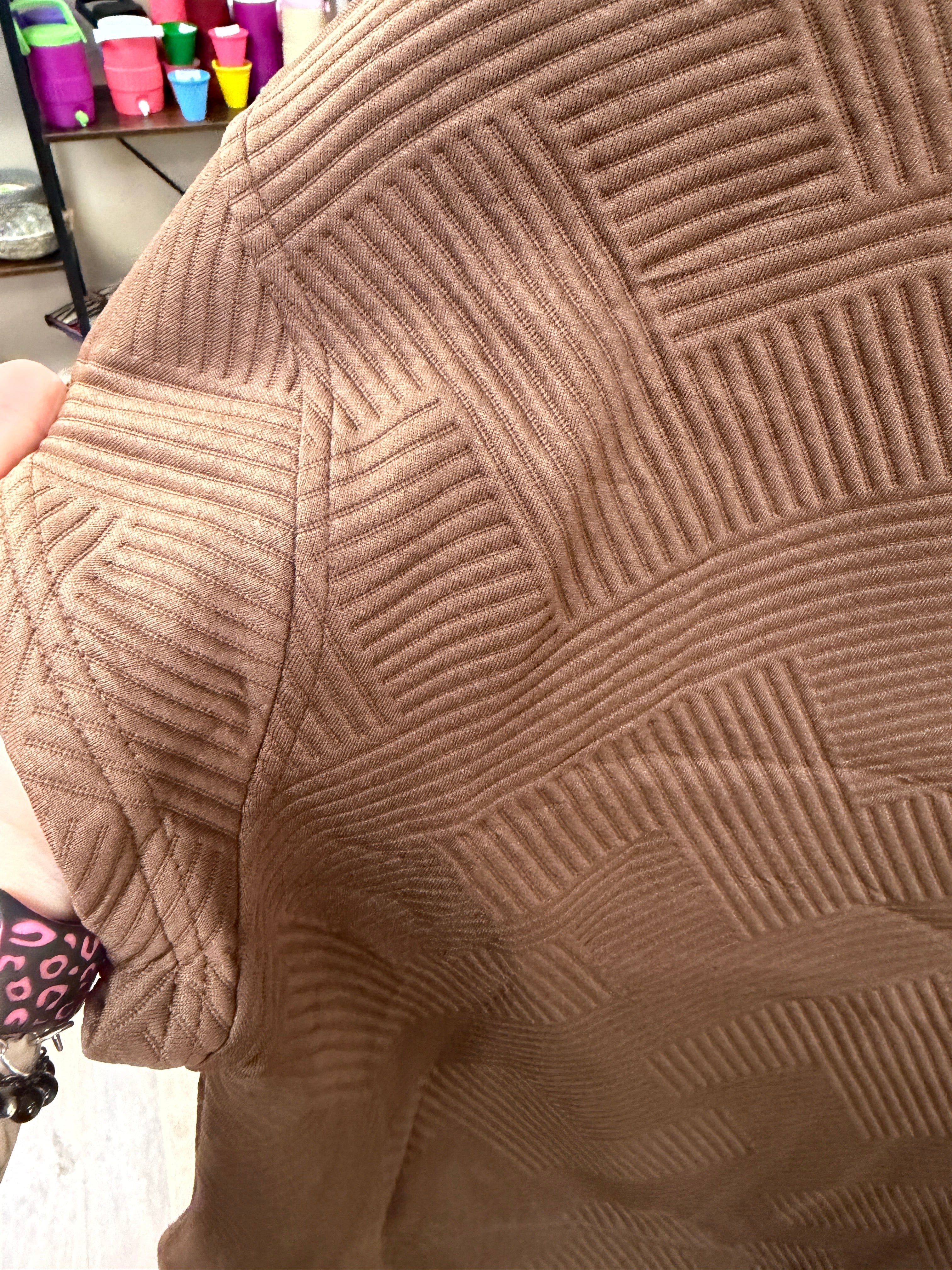 Chocolate Brown Textured Set