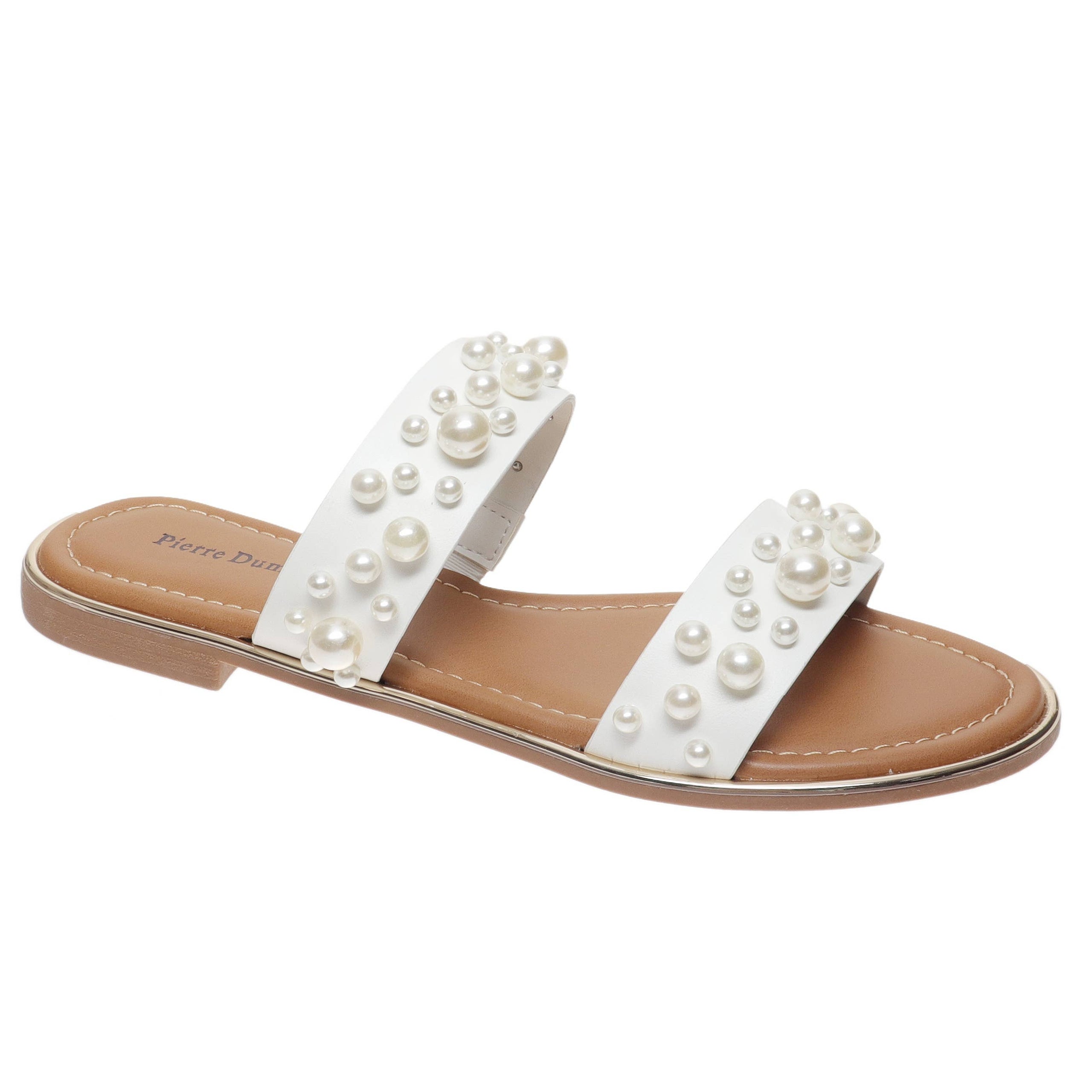 Pearl Studded White Sandal