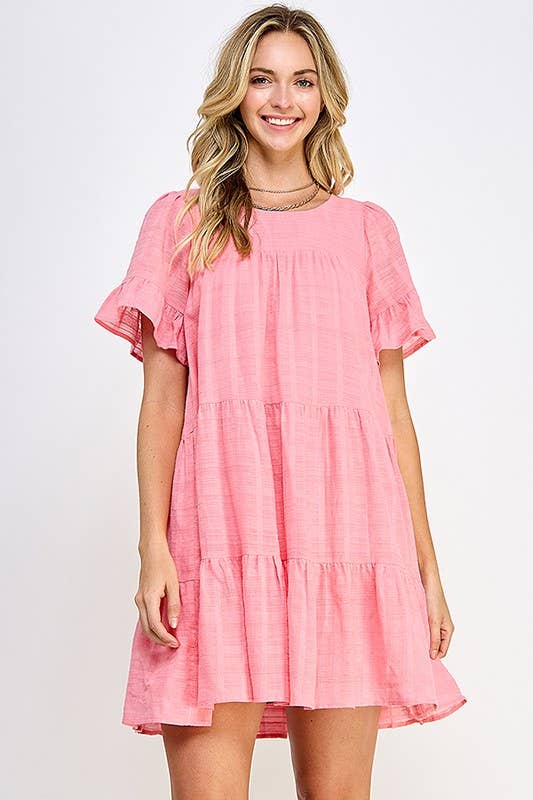 Pink Tiered Dress