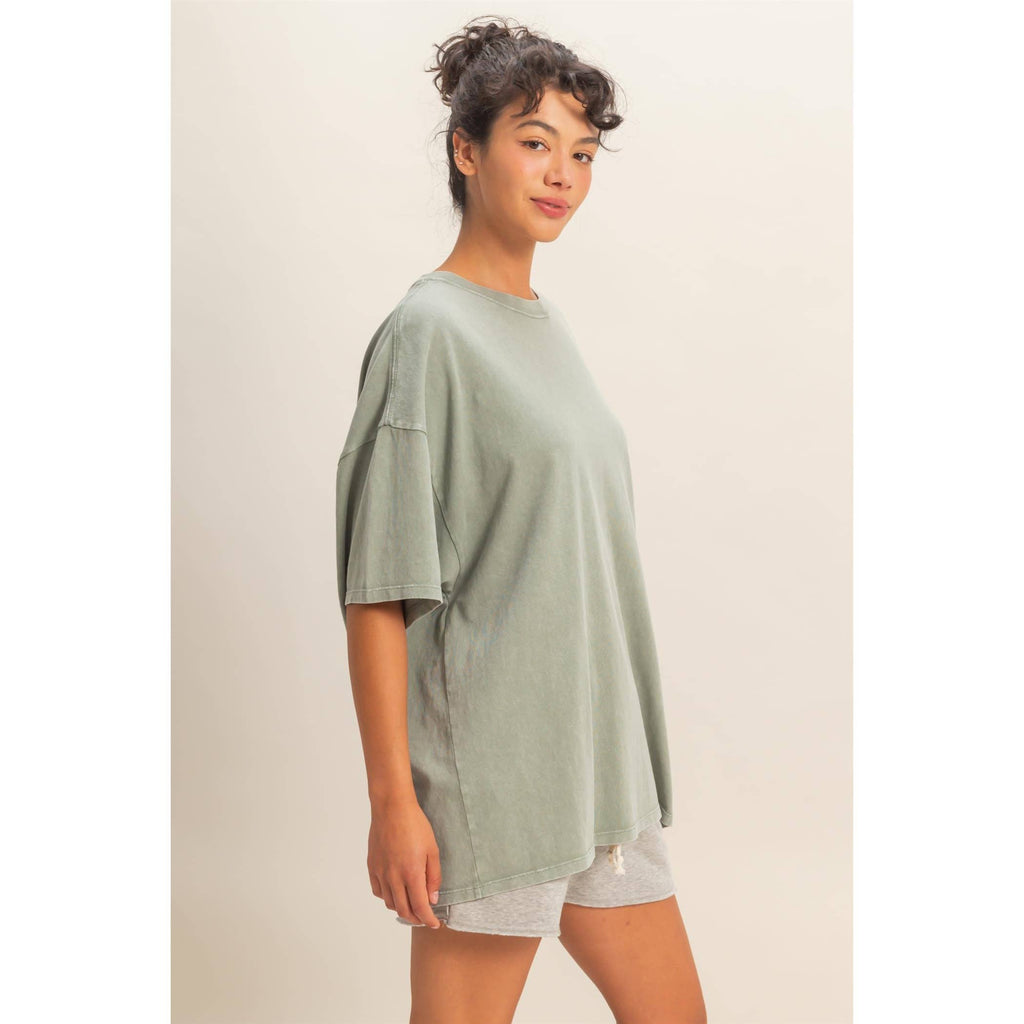 Oversized Mineral Wash T-Shirt