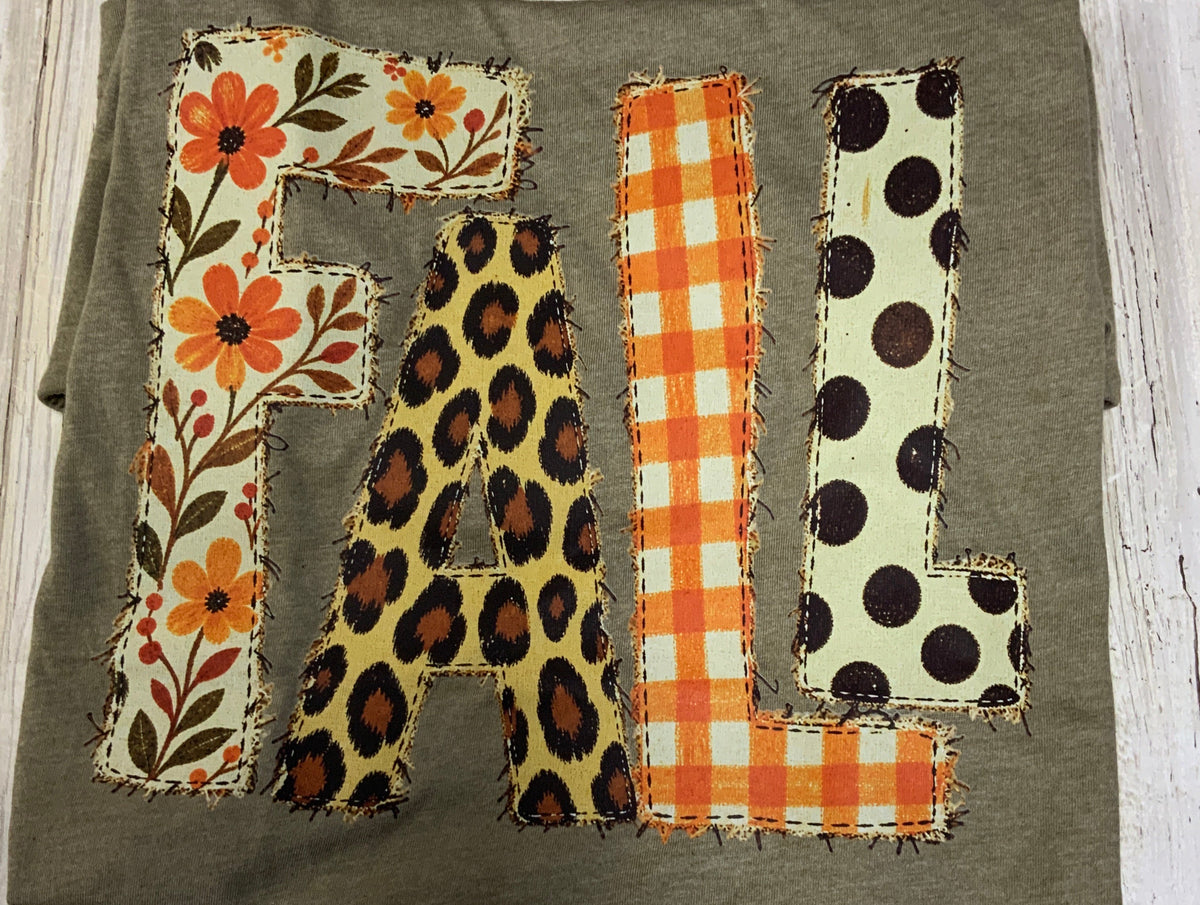 Fall Mixed Pattern Tee