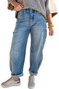 Washed Barrel Jeans