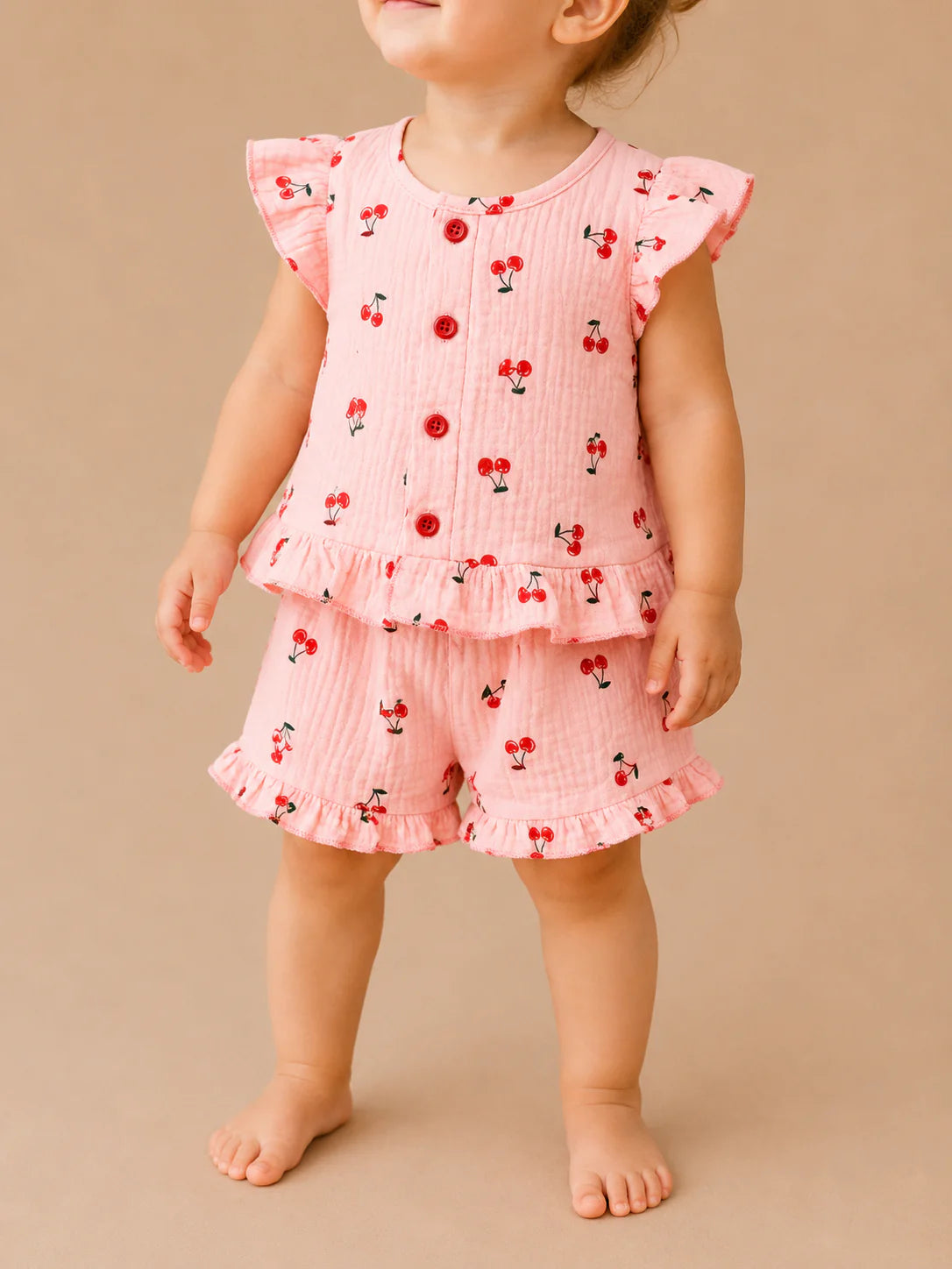 Cherry Linen Set