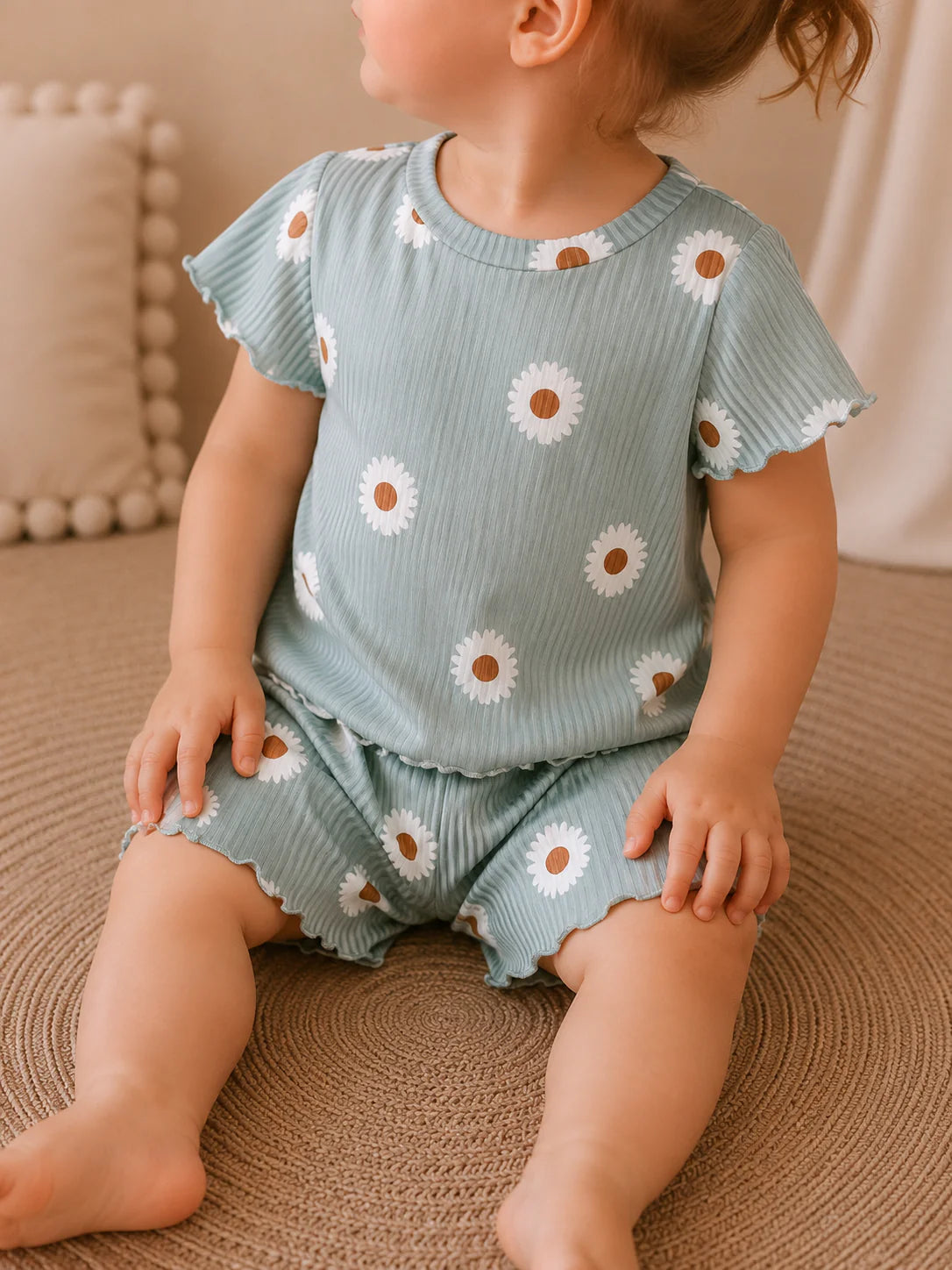 Sage Floral Set