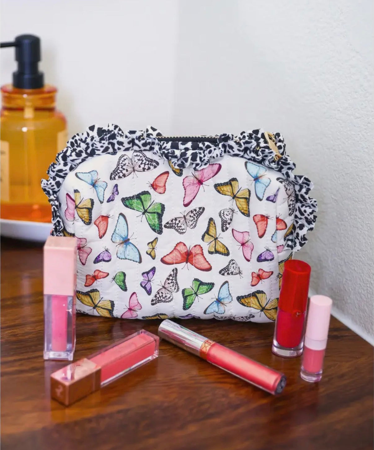 Quilted Ruffle Bag