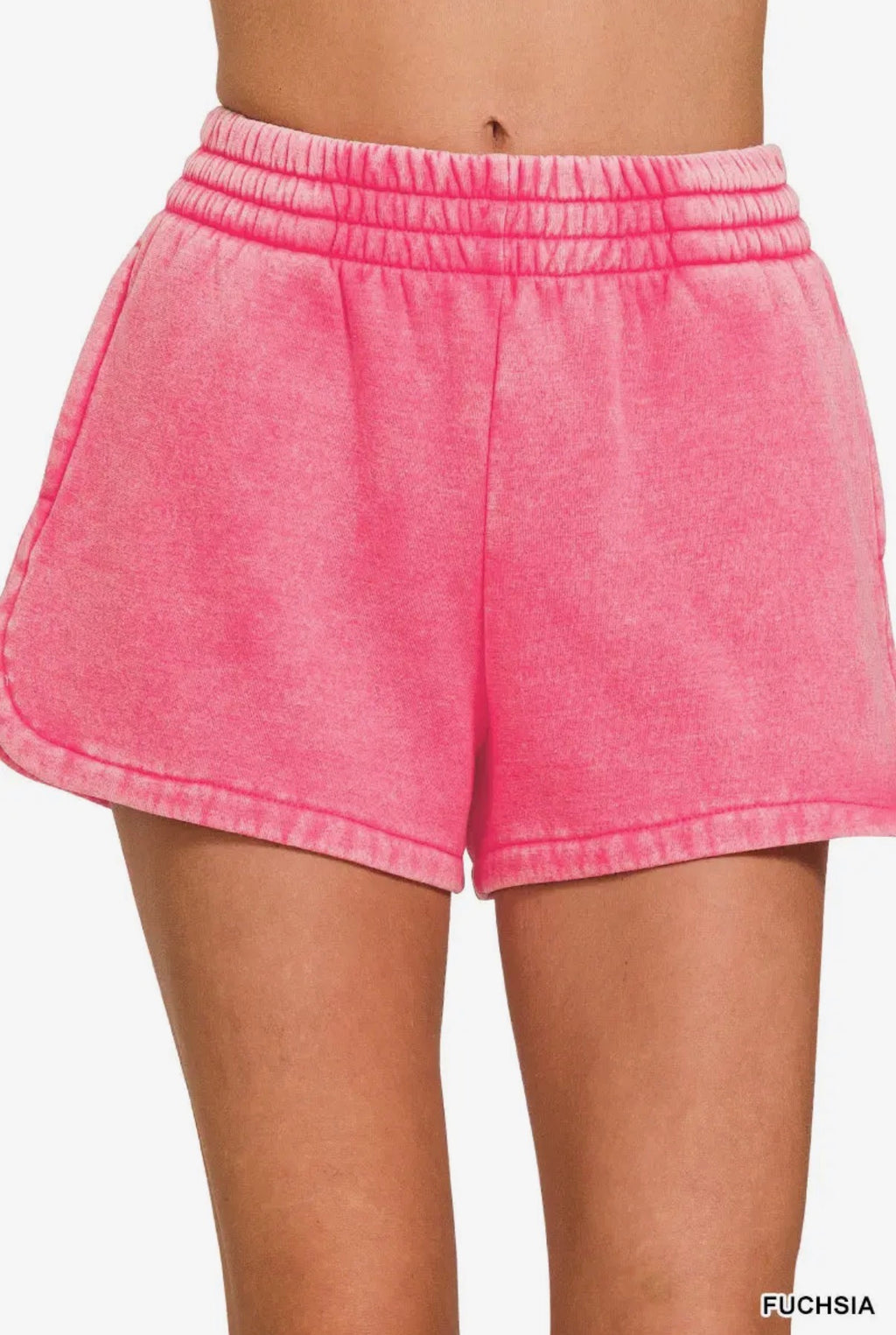 Acid Wash Dolphin Shorts