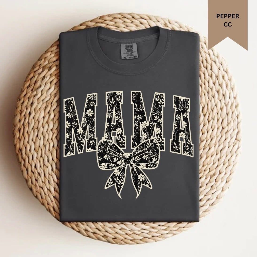Floral Mama Bow Tee