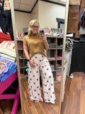 Polka Dot Wide Leg Pants