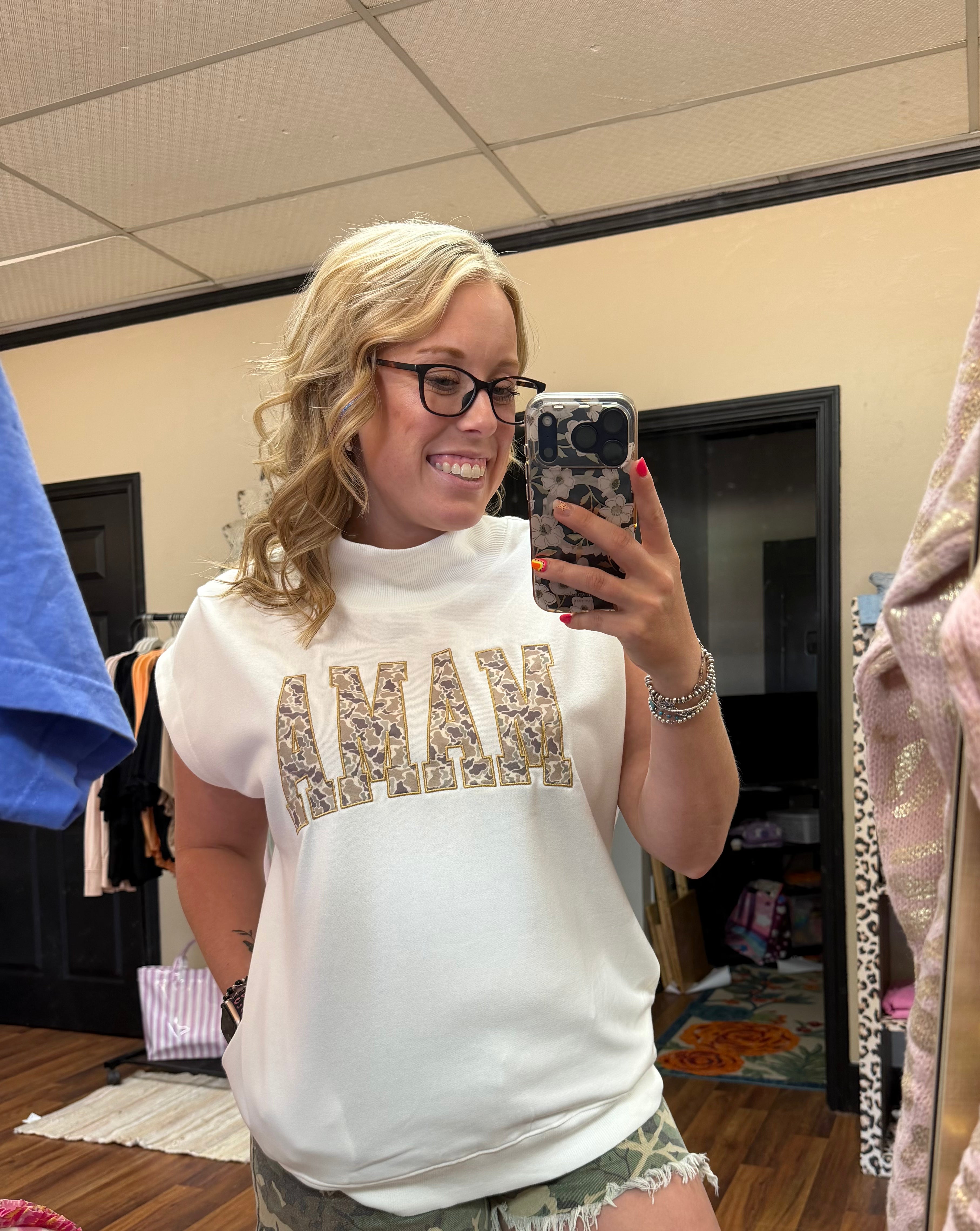 Mama Camo Sweater Top