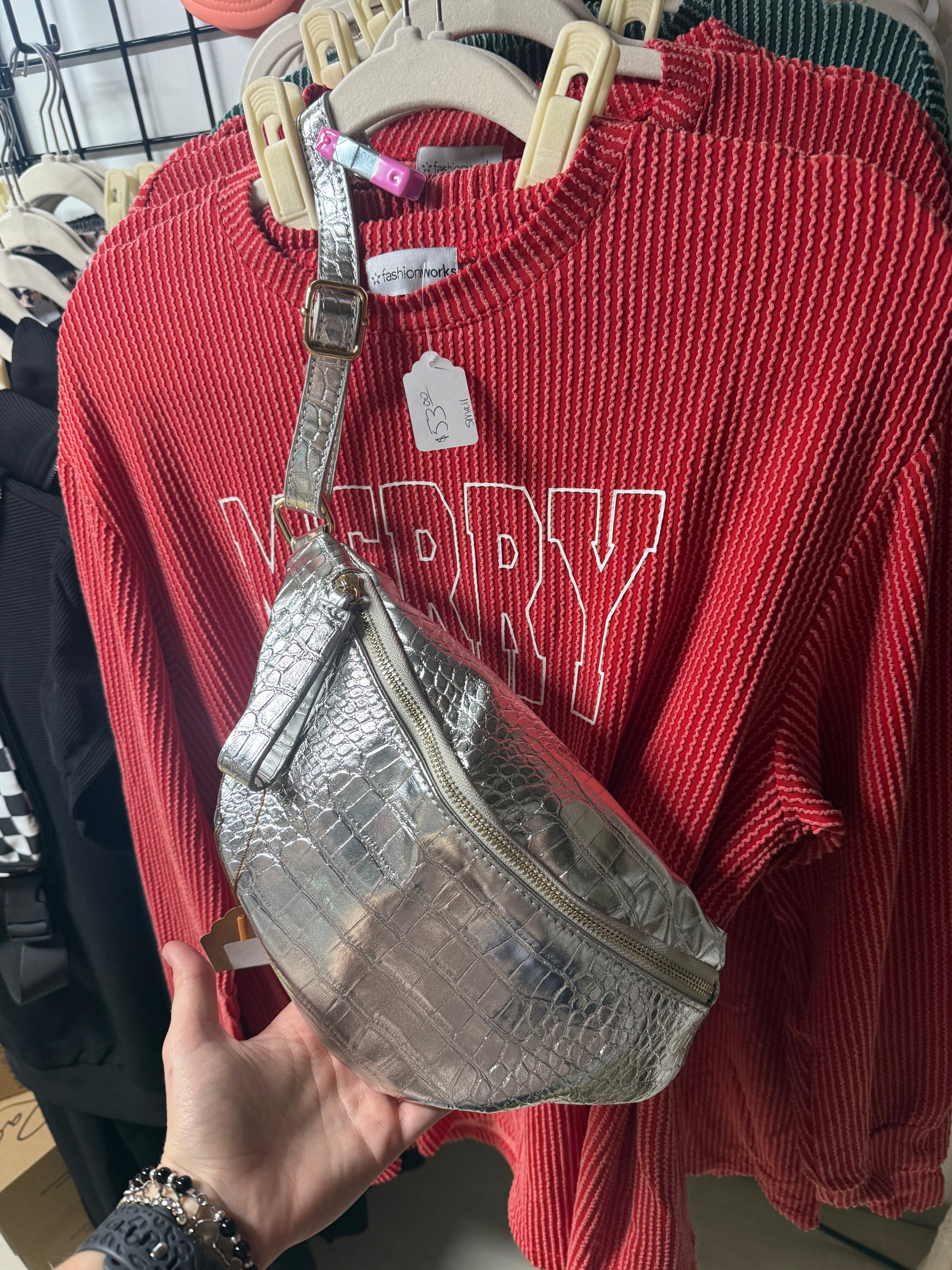 Mirror shine Crossbody Bag