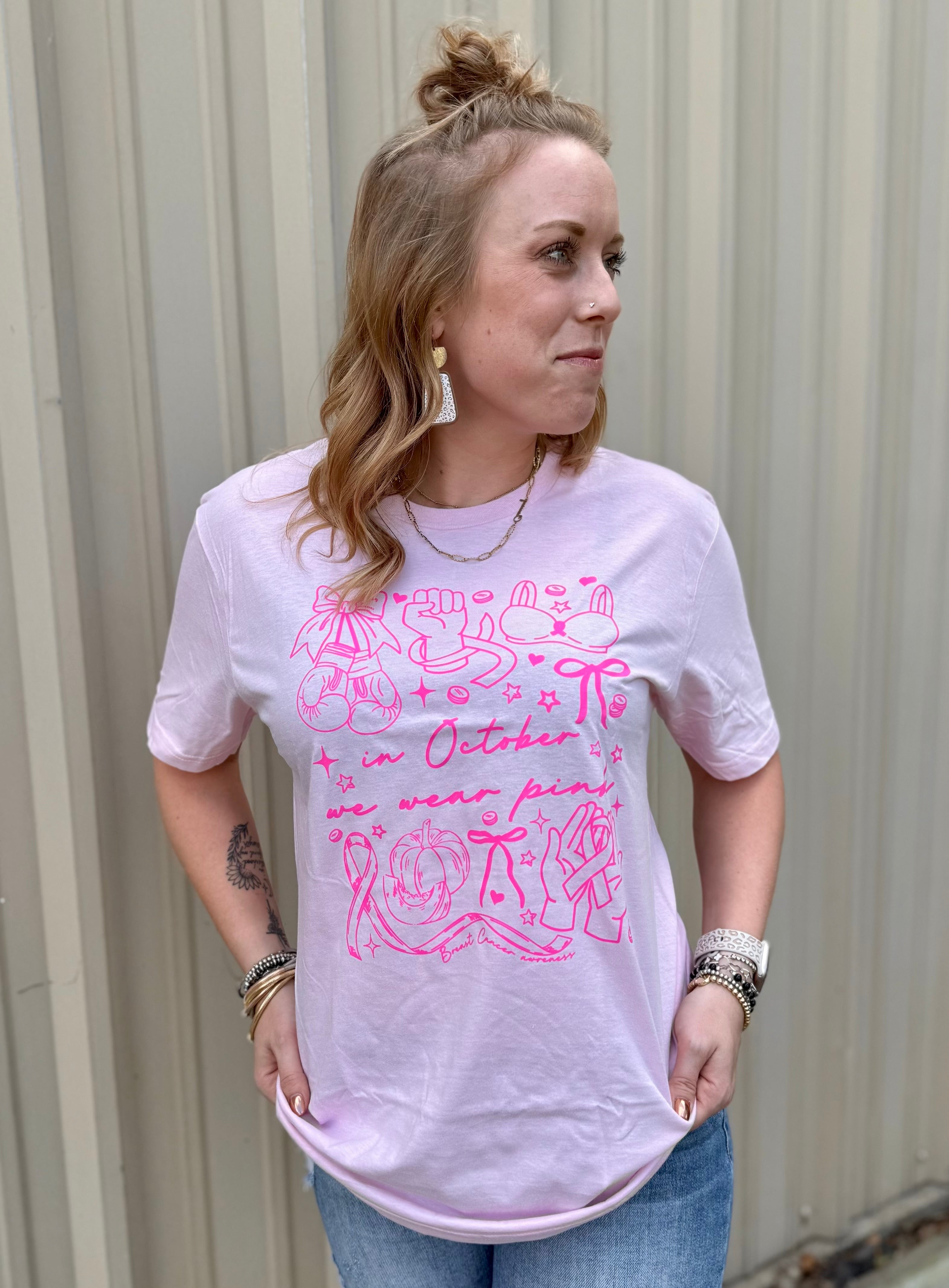 October, Wear Pink Tee