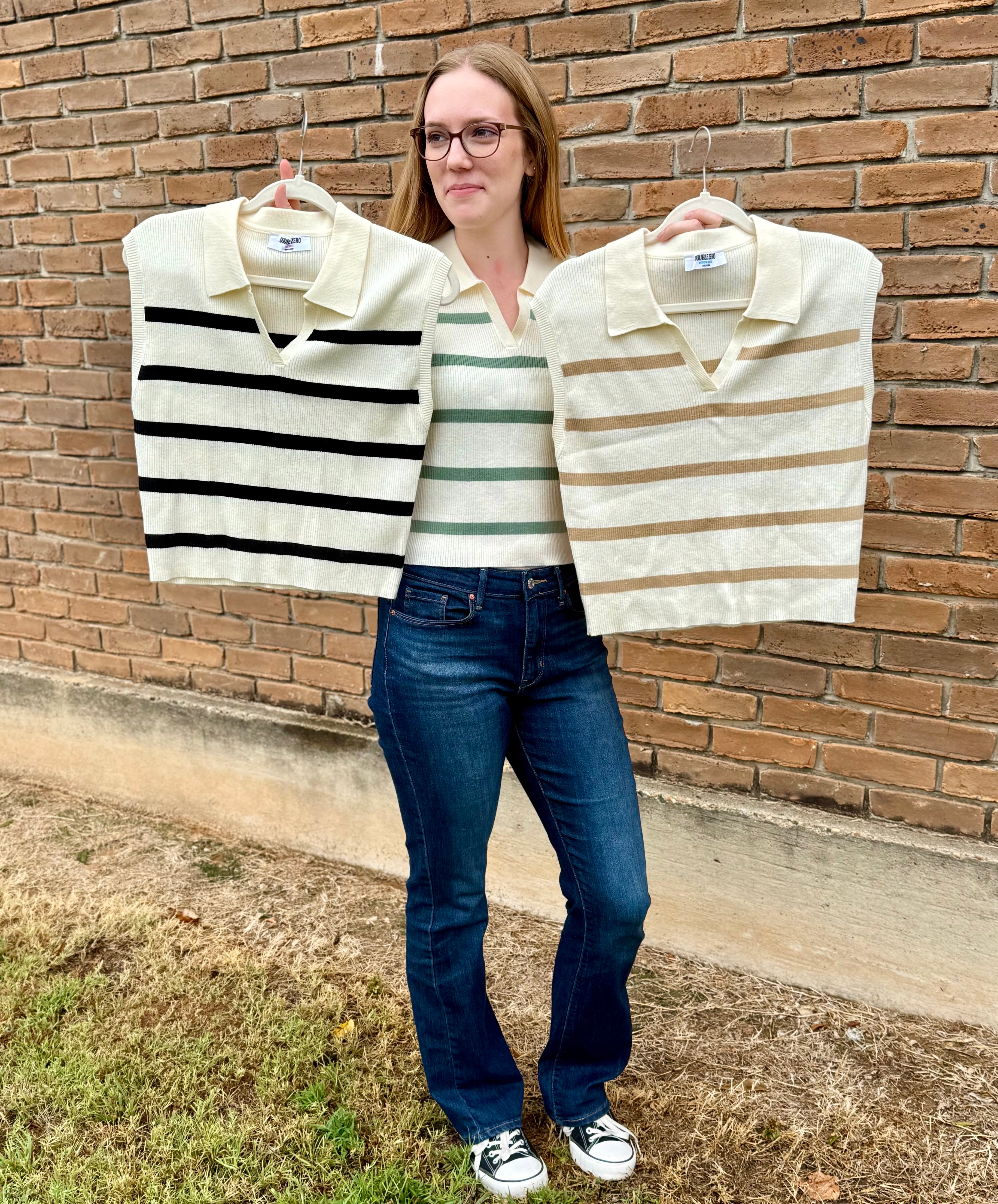 Stripped Sweater Top