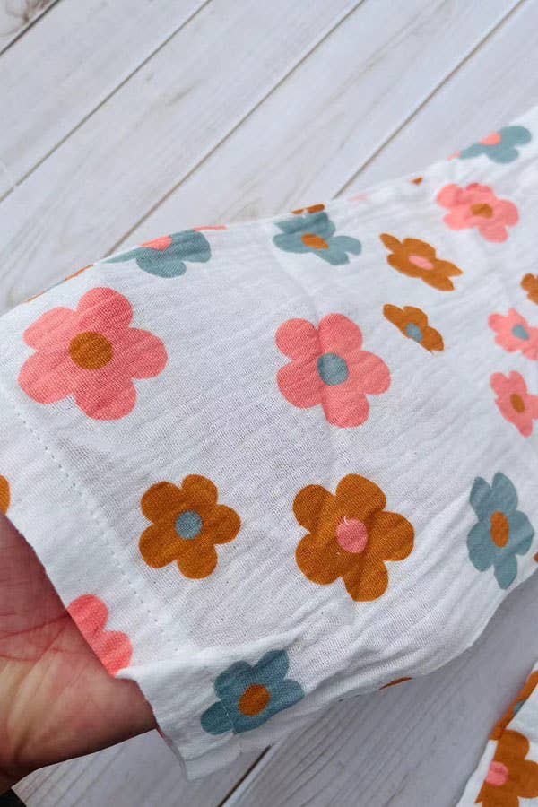 Chic floral gauze set