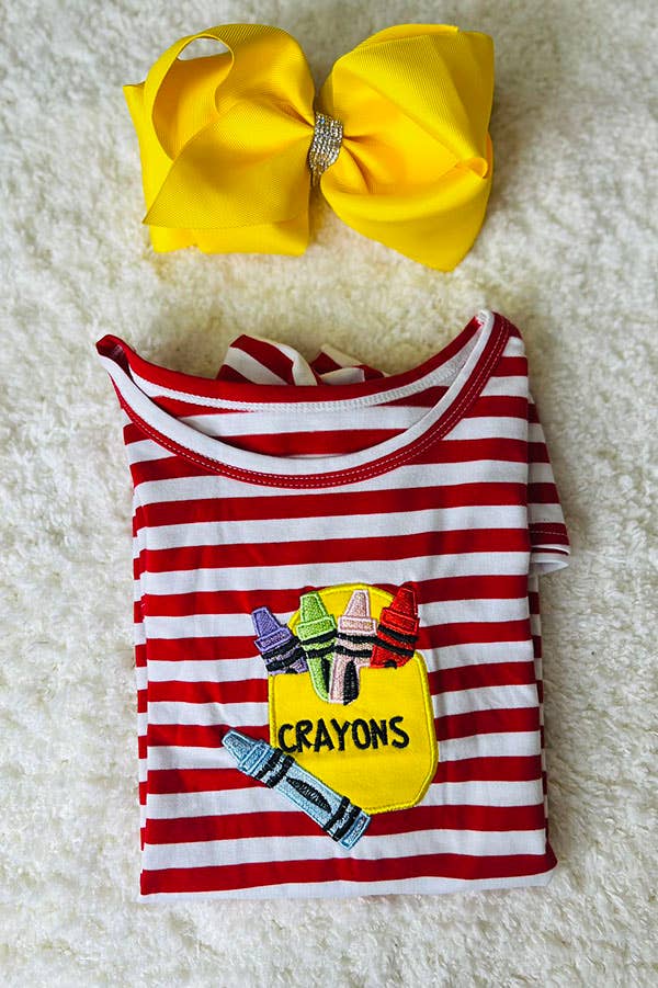 Back to school crayons dress