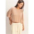 Relaxed Oversized High-Low Batwing Tee
