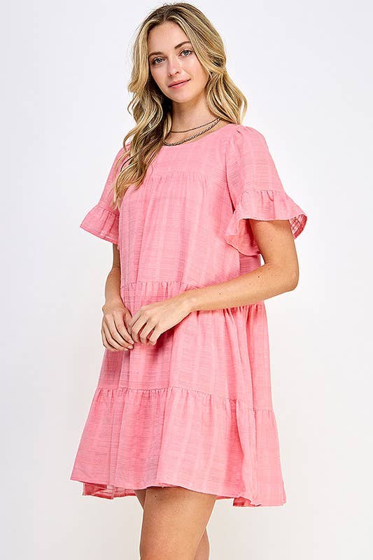 Pink Tiered Dress