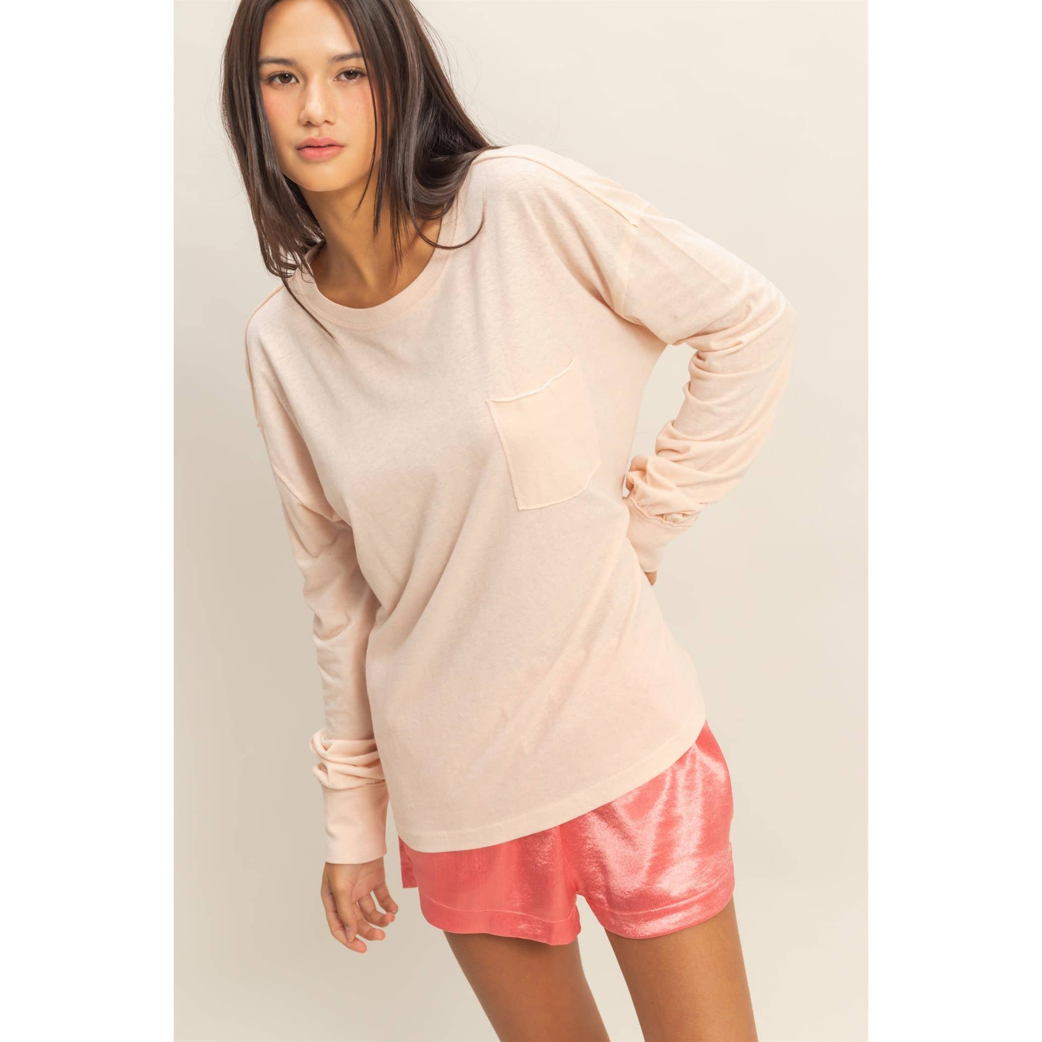 Long Sleeve Pocket T-Shirt
