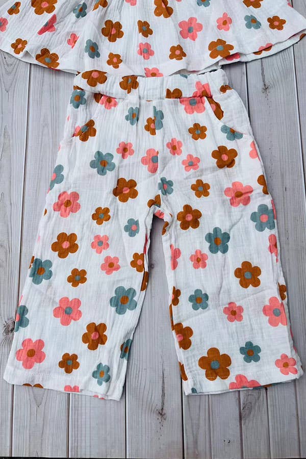 Chic floral gauze set