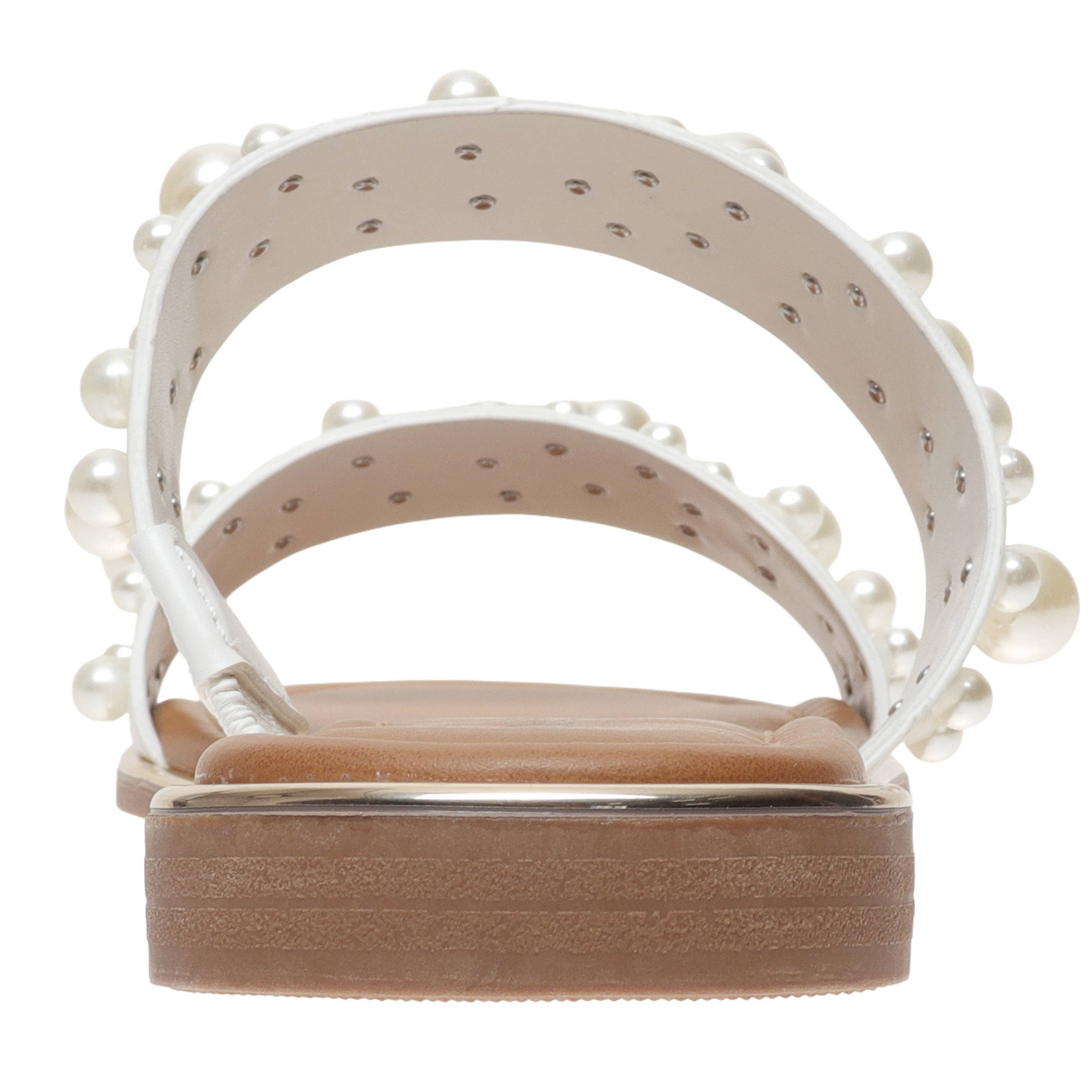 Pearl Studded White Sandal