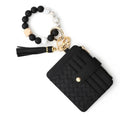 Quilted Nina Beaded Keychain Wallet
