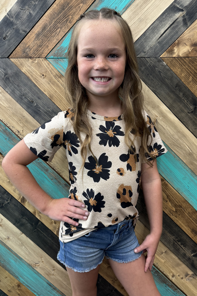 Desert Leopard Top-Girls